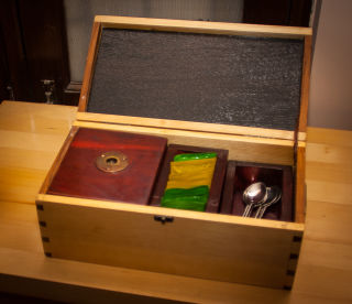 Tea Caddy with Compartments
